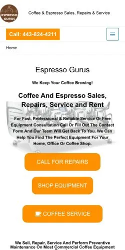 Forhåndsvisning av nettstedet Espresso Gurus, medium fra USA for sponsede artikler