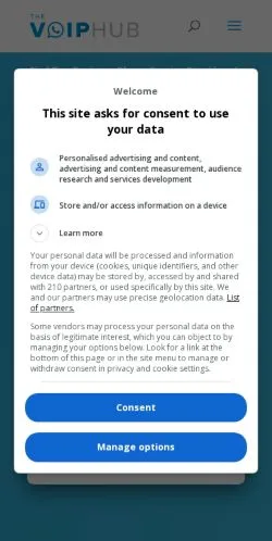 Preview of the TheVoIPHub website, a media outlet in United States for sponsored articles