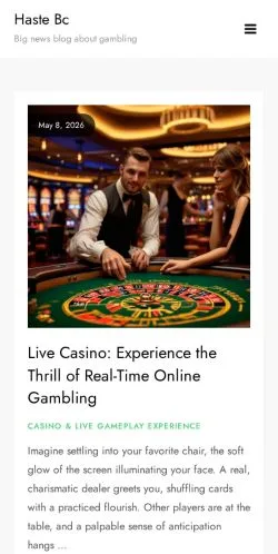 スポンサード記事向けのアメリカ合衆国メディア、Haste Bcのサイトプレビュー