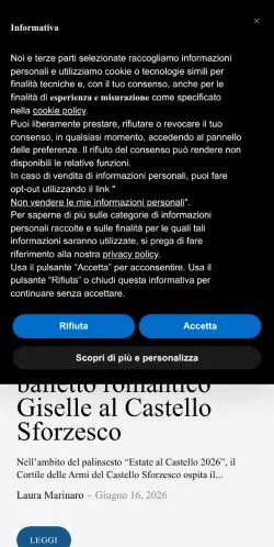 Pré-visualização do site Il Punto Notizie, meio de Itália para artigos patrocinados