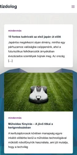 Anteprima del sito  tízdolog, media di Ungheria per articoli sponsorizzati