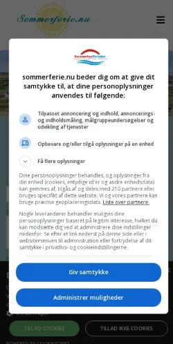 Podgląd witryny Sommerferie, medium z kraju Dania do artykułów sponsorowanych
