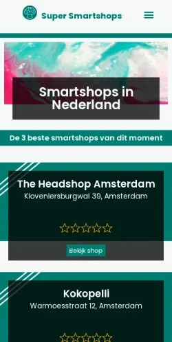 Anteprima del sito Super Smartshops, media di Paesi Bassi per articoli sponsorizzati