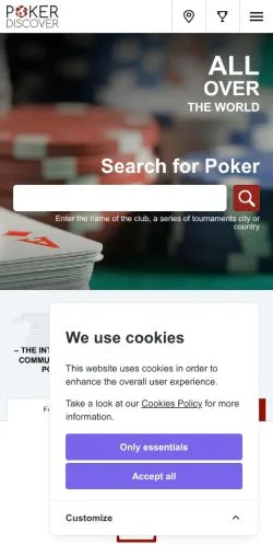 스폰서 기사용 미국 매체 PokerDiscover 사이트 미리보기