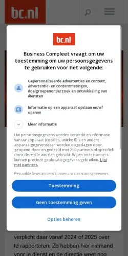 Forhåndsvisning av nettstedet Brisk Magazine, medium fra Nederland for sponsede artikler