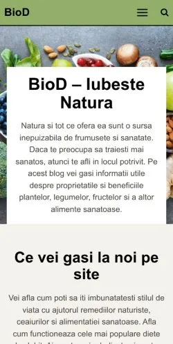 Forhåndsvisning av nettstedet Biod, medium fra Romania for sponsede artikler