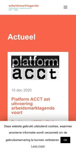 Voorbeeld van de site Smacc, medium uit Nederland voor gesponsorde artikelen
