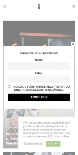 Anteprima del sito The Message Magazine, media di Austria per articoli sponsorizzati