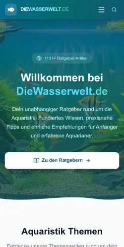 Anteprima del sito DieWasserwelt, media di Germania per articoli sponsorizzati