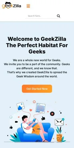 Aperçu du site GeekZilla, média de États-Unis pour articles sponsorisés