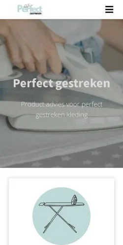 Anteprima del sito Perfectgestreken, media di Paesi Bassi per articoli sponsorizzati