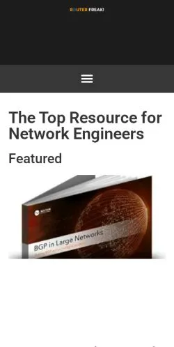 Preview of the Router Freak website, a media outlet in United States for sponsored articles