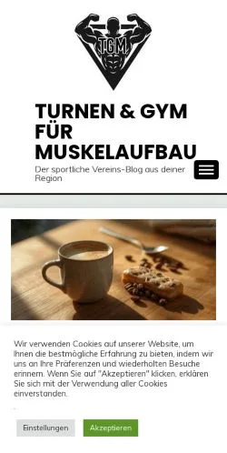 Anteprima del sito Turnen & Gym Blog, media di Germania per articoli sponsorizzati