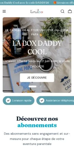 Preview of the Tiniloo website, a media outlet in France for sponsored articles