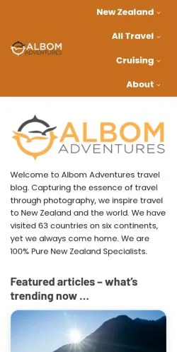 Podgląd witryny Albom Adventures, medium z kraju Stany Zjednoczone do artykułów sponsorowanych