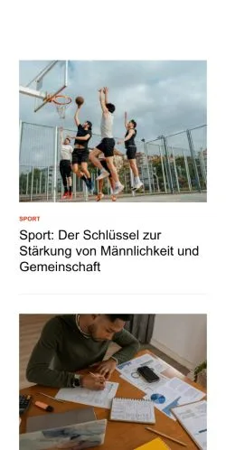Anteprima del sito gesundejungs.de, media di Germania per articoli sponsorizzati