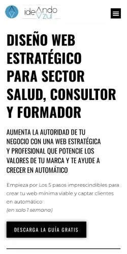 スポンサード記事向けのスペインメディア、IdeandoAzulのサイトプレビュー
