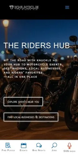 Podgląd witryny The Ultimate Riders Hub, medium z kraju Stany Zjednoczone do artykułów sponsorowanych