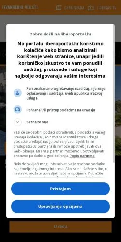 Anteprima del sito Libero Portal, media di Croazia per articoli sponsorizzati