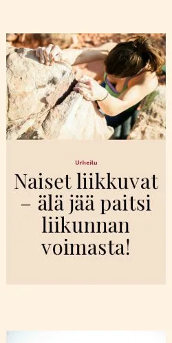 Podgląd witryny naisetvoivat.fi, medium z kraju Finlandia do artykułów sponsorowanych
