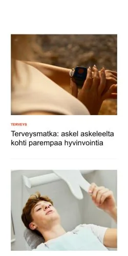 Anteprima del sito projektiterve.fi, media di Finlandia per articoli sponsorizzati