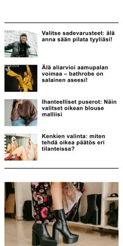 Anteprima del sito retromuoti.fi, media di Finlandia per articoli sponsorizzati