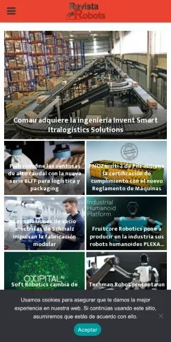 Anteprima del sito Revista de Robots, media di Spagna per articoli sponsorizzati