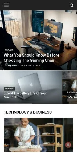 Forhåndsvisning av nettstedet Doting Words, medium fra USA for sponsede artikler
