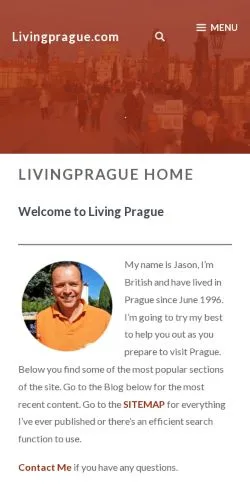 Anteprima del sito Livingprague, media di Stati Uniti per articoli sponsorizzati