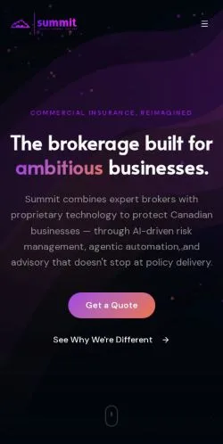 Forhåndsvisning av nettstedet Summit, medium fra Canada for sponsede artikler