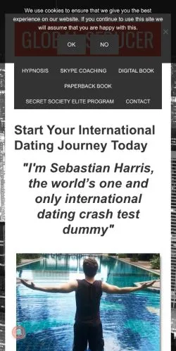 Forhåndsvisning av nettstedet Global Seducer, medium fra USA for sponsede artikler
