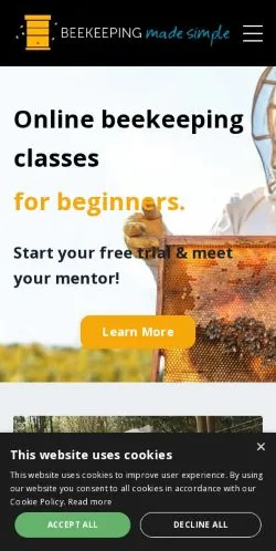 Anteprima del sito Beekeeping Made Simple, media di Stati Uniti per articoli sponsorizzati