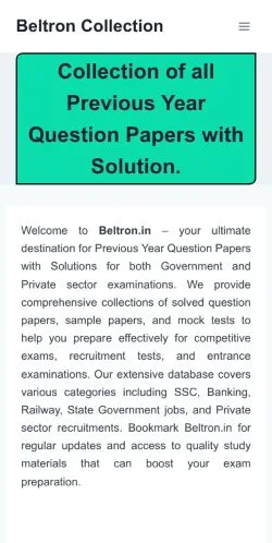スポンサード記事向けのインドメディア、Beltron Papersのサイトプレビュー