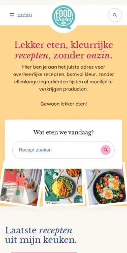 Anteprima del sito Foodquotes, media di Paesi Bassi per articoli sponsorizzati