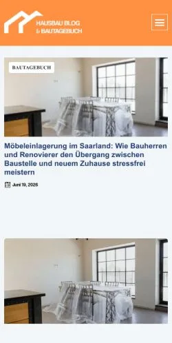 Anteprima del sito Hausbau Blog & Bautagebuch, media di Germania per articoli sponsorizzati