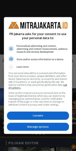 Anteprima del sito Media Mitra Jakarta, media di Indonesia per articoli sponsorizzati