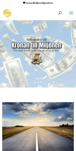 Anteprima del sito Kronan Till Miljonen, media di Svezia per articoli sponsorizzati