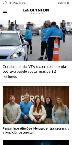 Vorschau der Website La Opinion Online, Medium aus Argentinien für gesponserte Artikel