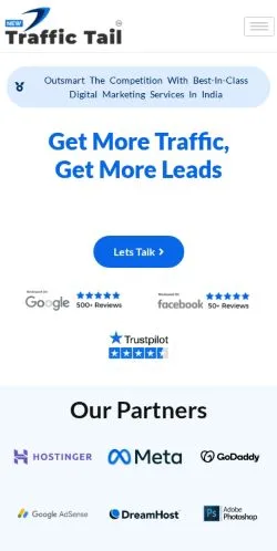 Aperçu du site New Traffic Tail, média de Royaume-Uni pour articles sponsorisés