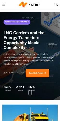 Aperçu du site ProcurementNation, média de États-Unis pour articles sponsorisés