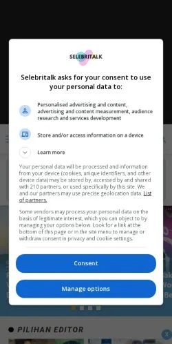 Anteprima del sito Media Selebritalk, media di Indonesia per articoli sponsorizzati