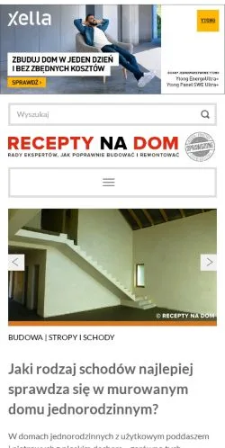 Vista previa del sitio Recepty Na Dom, medio de Polonia para artículos patrocinados
