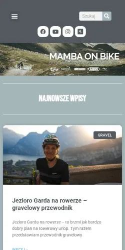 Anteprima del sito Mamba On Bike, media di Polonia per articoli sponsorizzati
