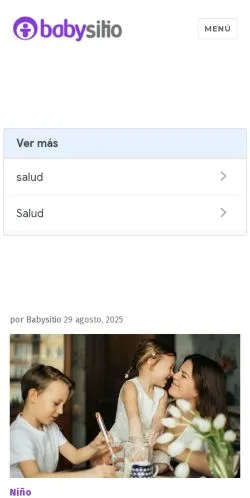 Pré-visualização do site Babysitio, meio de Espanha para artigos patrocinados