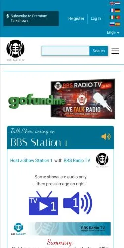 Aperçu du site BBS Radio TV, média de États-Unis pour articles sponsorisés