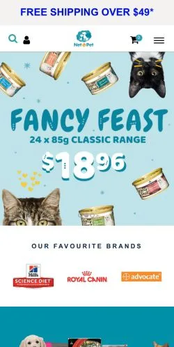 Podgląd witryny Net To Pet, medium z kraju Australia do artykułów sponsorowanych