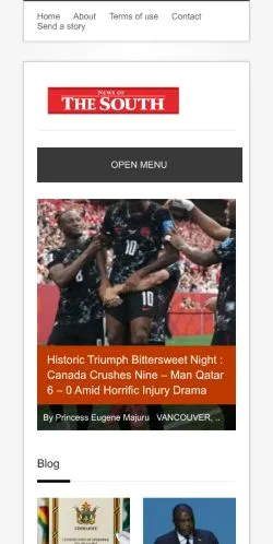 Anteprima del sito News of the South, media di Stati Uniti per articoli sponsorizzati
