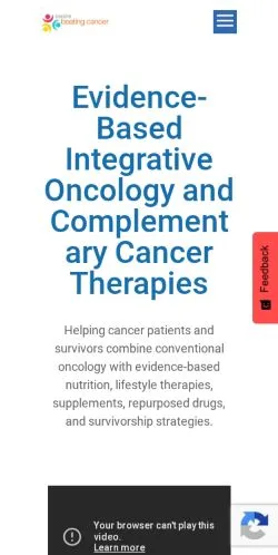스폰서 기사용 미국 매체 People Beating Cancer 사이트 미리보기