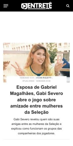 Pré-visualização do site Entretê Spin OFF, meio de Brasil para artigos patrocinados