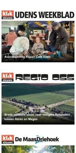 Podgląd witryny Kliknieuws, medium z kraju Holandia do artykułów sponsorowanych